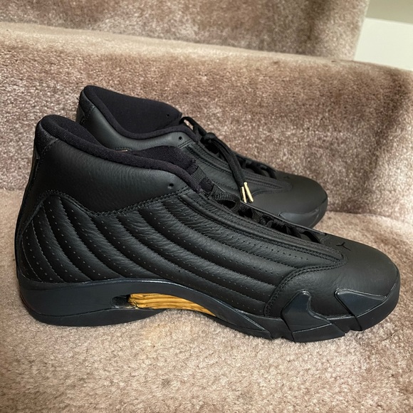 Black & Gold Jordan 14 DMP. - Picture 7 of 7